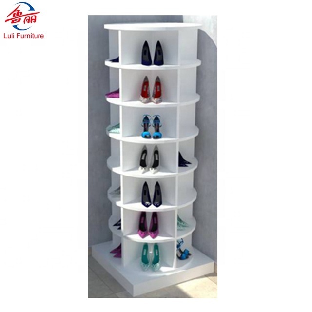 revolving lazy Susan 5-tier shoe organizer 25 pair shoe storage rack