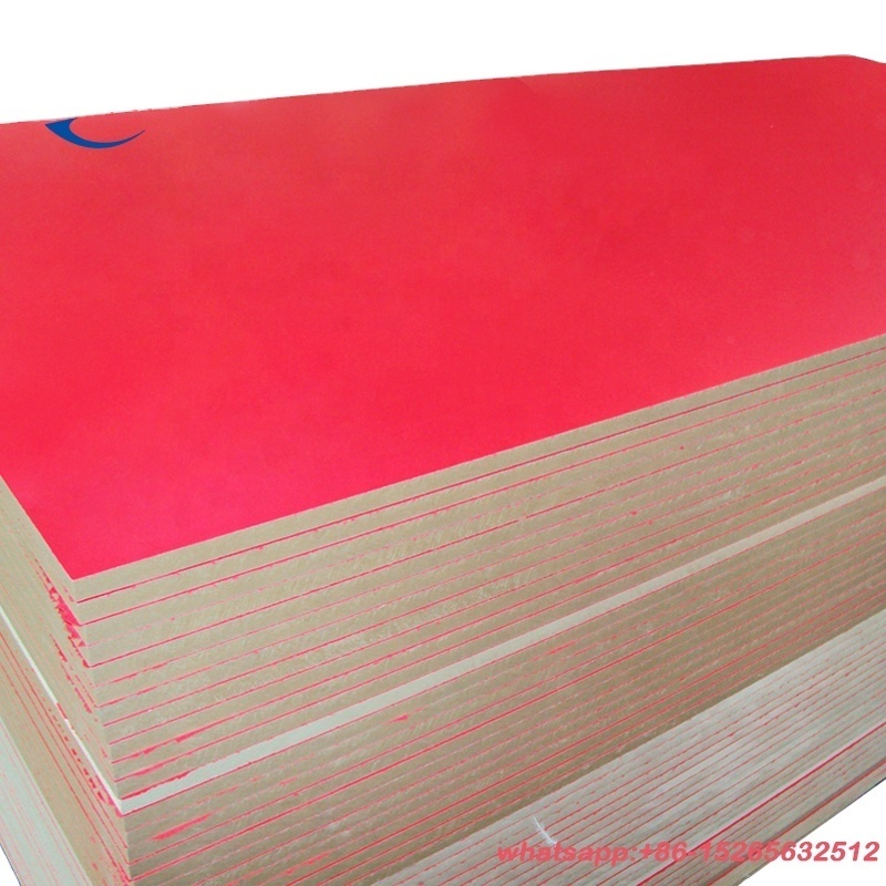 colured faced waterproof 15mm 18mm sheet melamine mdf board