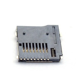 factory wholesale 9pin TF card connector 9pin TF card socket connector TF Memory card connector socket