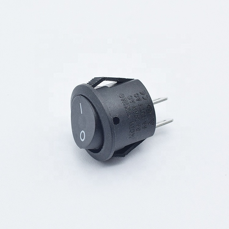 dpdt switch round square head 2/3/4/5 pin on off boat switch KCD-101 LED illuminated round rocker switch