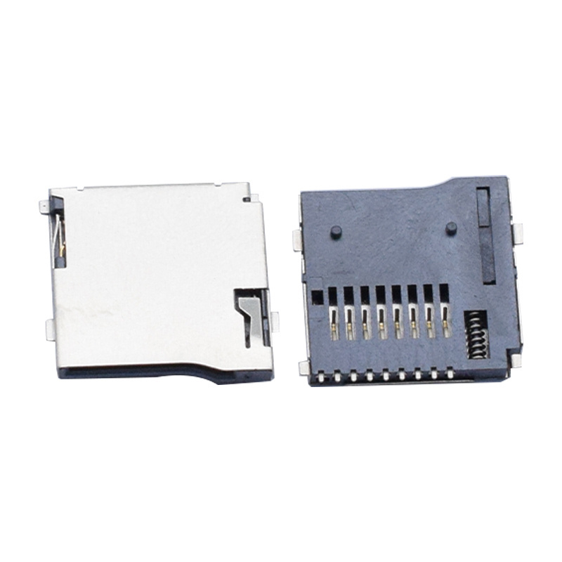 factory wholesale 9pin TF card connector 9pin TF card socket connector TF Memory card connector socket