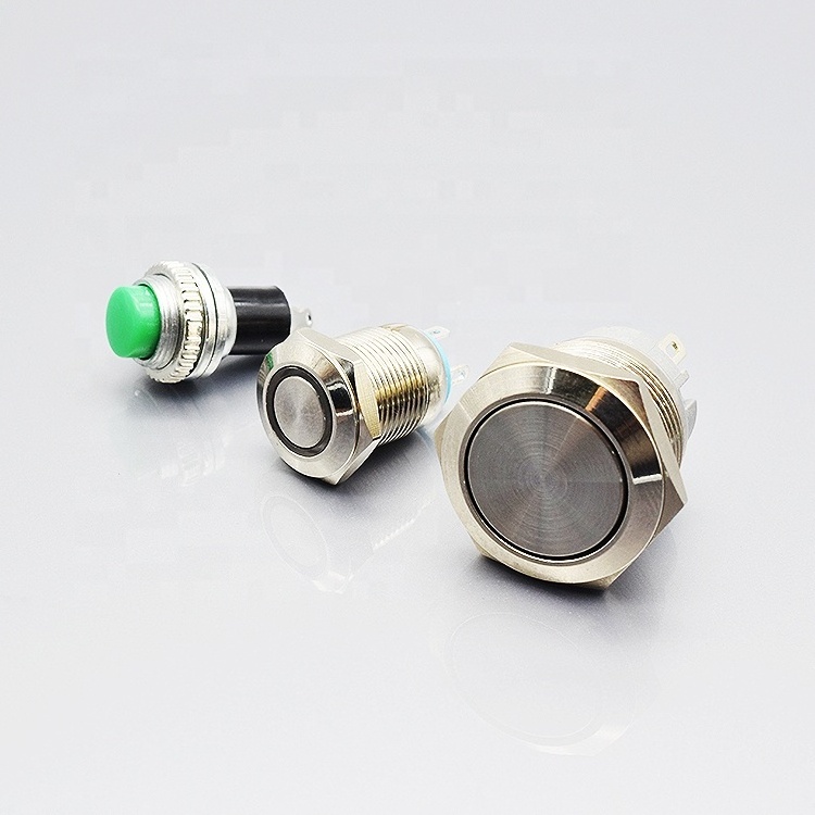 LED metal stainless steel dome push button switches