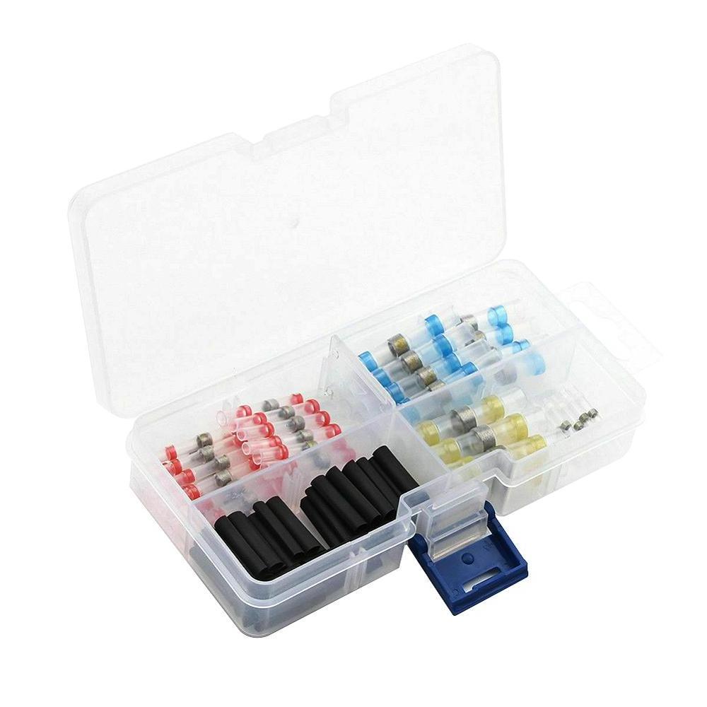 250pcs Pressure-free Electrical Waterproof Seal Heat Shrink Butt Terminals Solder Sleeve Wire Connectors