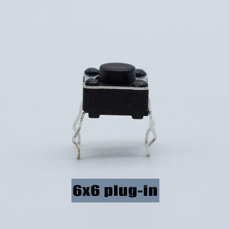 6x6 SMD plug-in 6*6*4.3 negative Reverse function switch tactile push button tact switch SH-1102M