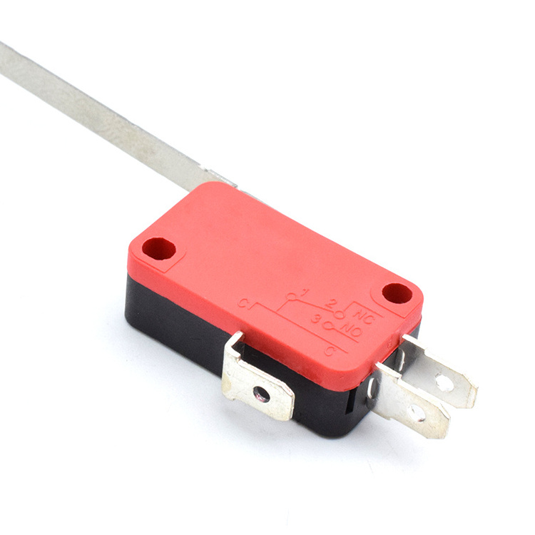 FREE SHIPPING Micro Limit Switches 16A 250V 125V SPST NO Normally Open 88mm Arc Roller Lever Micro Switch