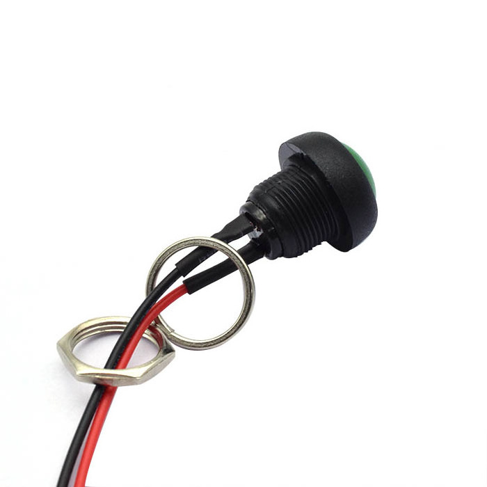 Manufacturers wholesale switch socket terminal connection two-foot one push button switches 12mm ball