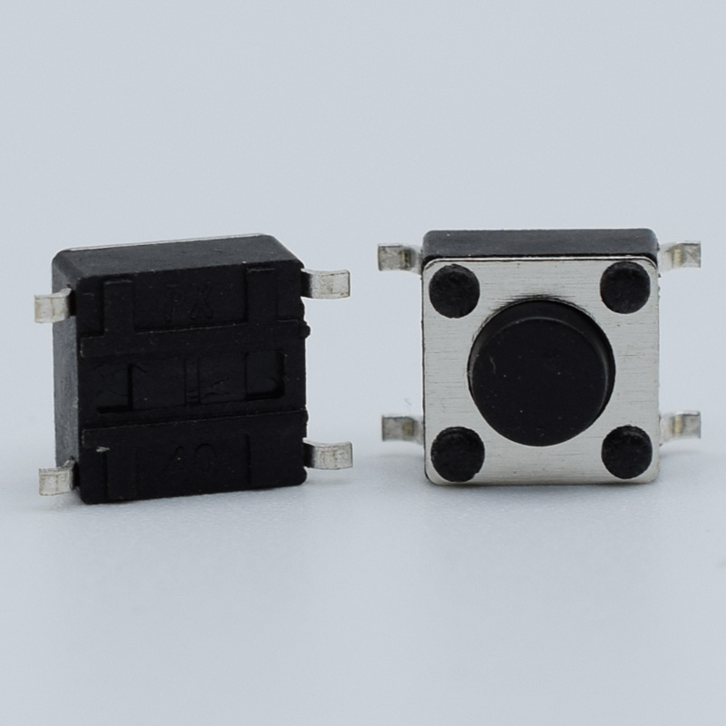 HOT SALE Tactile Switch 6*6*H SMD 4 Pin 8.0 mm foot spacing ON-OFF Momentary Switch Customize height SH-1102M  IT-1102W