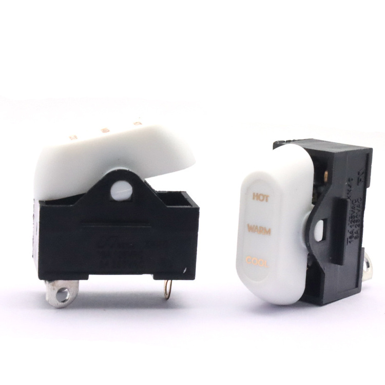 XN-10 Promotional Various Durable Using rocker switch 3 pin 3 position swing machine button switch 16A 125VAC  10A 250VAC