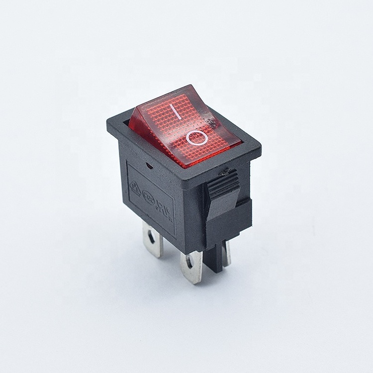 dpdt switch round square head 2/3/4/5 pin on off boat switch KCD-101 LED illuminated round rocker switch