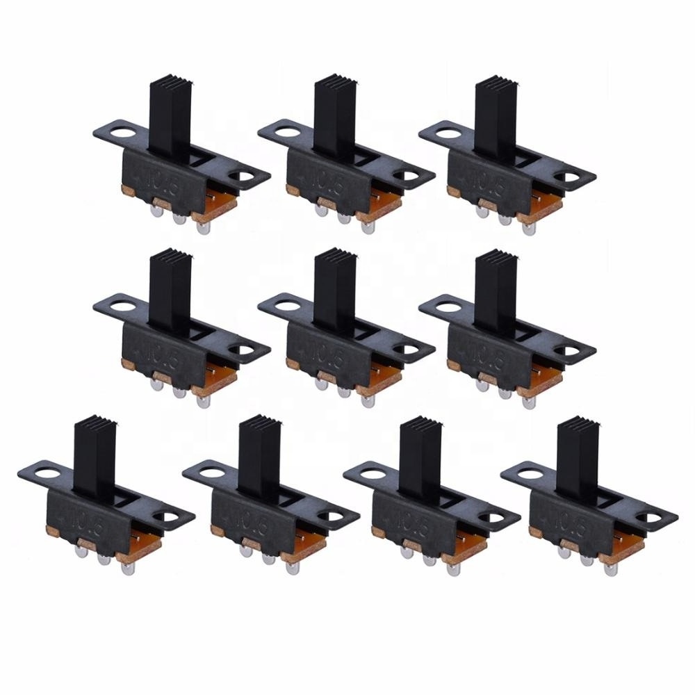 Black SPDT Switch Micro Toggle Switch ON-Off Miniature Slide Switches For DIY Small Power Electronic Projects