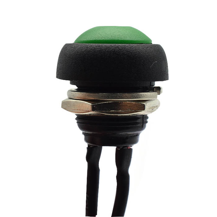 Manufacturers wholesale switch socket terminal connection two-foot one push button switches 12mm ball