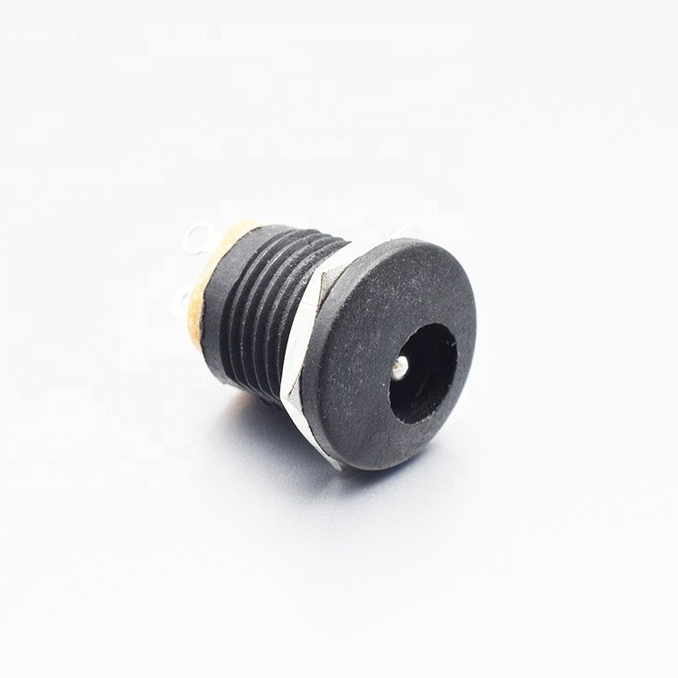 DC022 2.1x5.5mm Socket Audio Video Connector steel cooper 3.5mm DC Power Jack