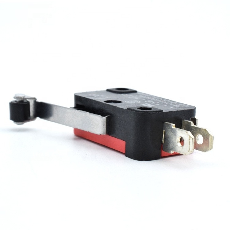 15A 250V Micro switch  detect switch SH9-2 black/red momentary switch with 2 pin and long handle