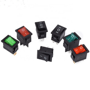 rocker switch red boat shape switch 3PIN on off on 2pin on off rocker switch