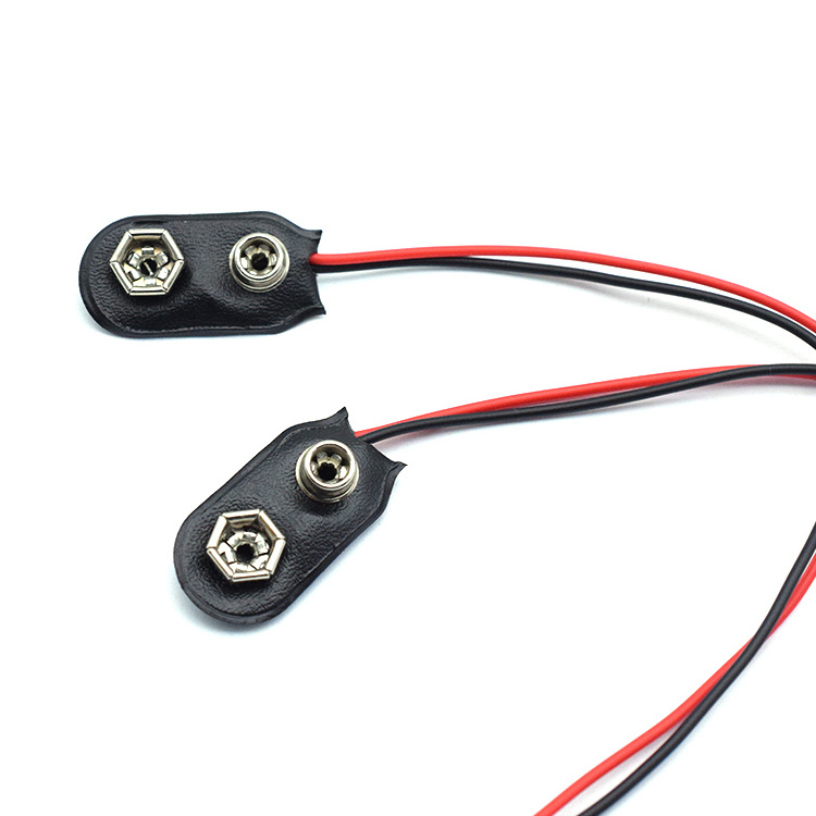 Factory direct sales In stock 9V Battery Snap clip Power Cable 1.5 connector 9V Clip Line Battery Adapter