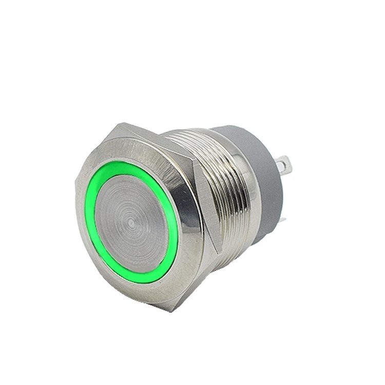 Push button switch 10A 6V 22mm waterproof  latching  metal switch electronic metal button switch with led