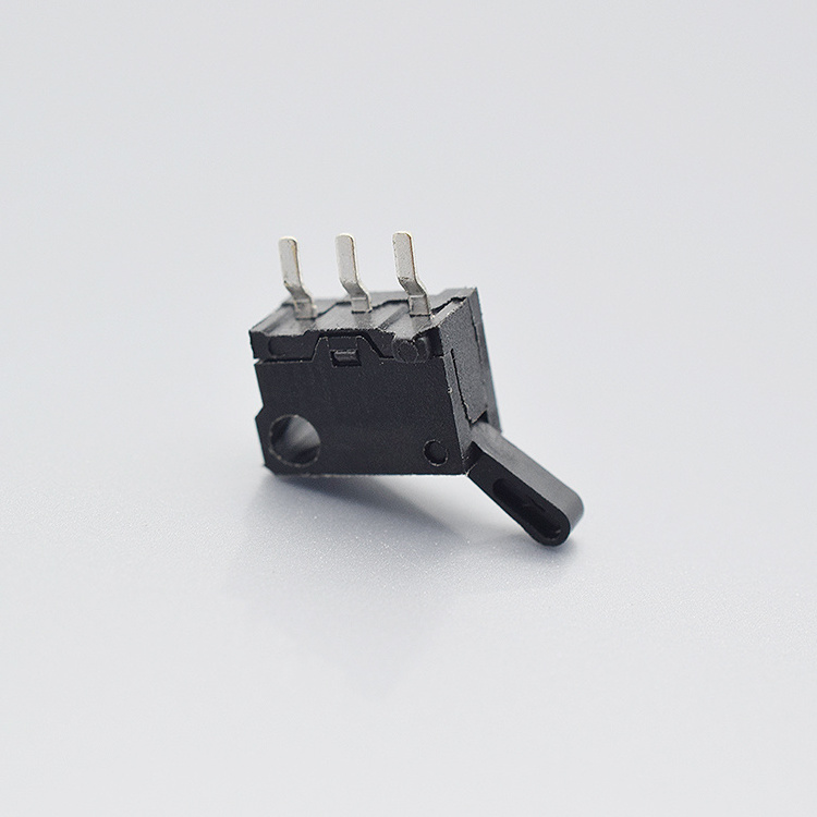 Hight quality Micro switch  KW136 3 pin switch with handle  straight angle apply for mouse manufacture