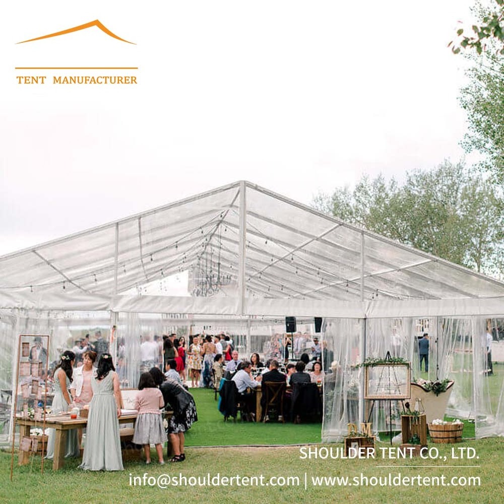 Luxury Aluminum Permanent  Party Event Wedding Tent Transparent Tent For Events