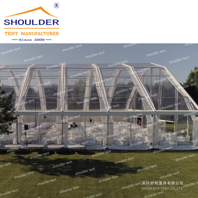 Waterproof large outdoor event clear roof transparent marquee party wedding tent