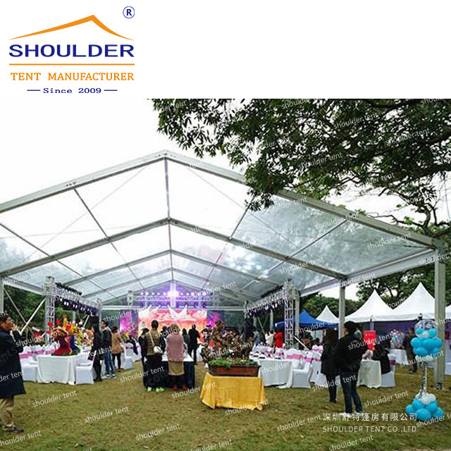 Waterproof large outdoor event clear roof transparent marquee party wedding tent