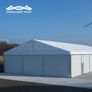 Outdoor 12x25m White Coated PVC Aluminum Frame  Industrial Warehouse Tent