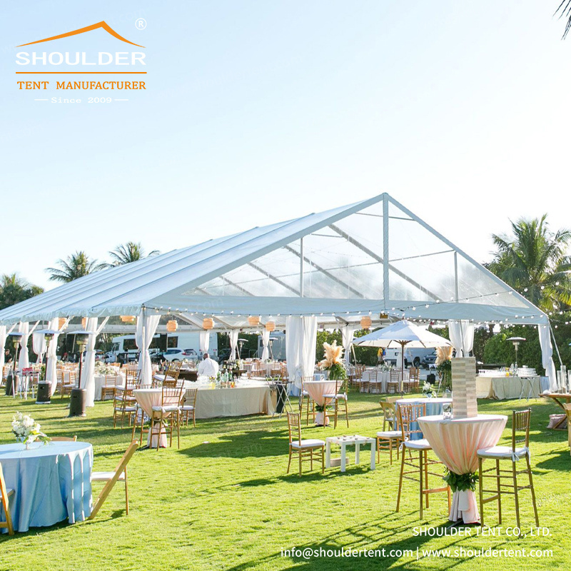 Luxury Aluminum Permanent  Party Event Wedding Tent Transparent Tent For Events