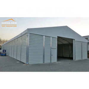 Sandwiched steel panel walls Heavy Duty Modular Fire Retardant Stocking Large Industrial Warehouse Tent For Storage