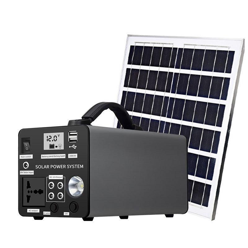 Portable power station power supply 1000W portable power supply with LED light solar generator