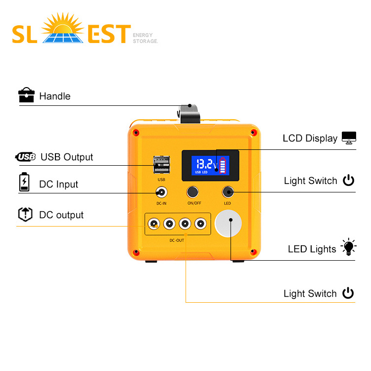 Factory Original Products Home Portable Solar Generator Dc Hybrid Solar System Outdoor Solar Energy System For Lighting