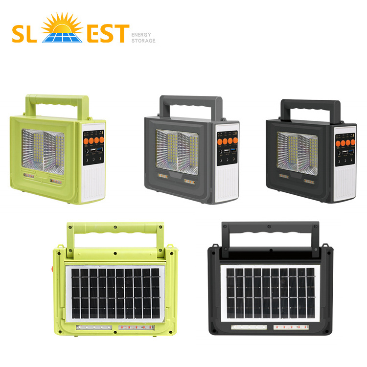 New Design Outdoor Portable Solar Power Station Power Bank Station Rechargeable Camping Lamp Solar Flash Light