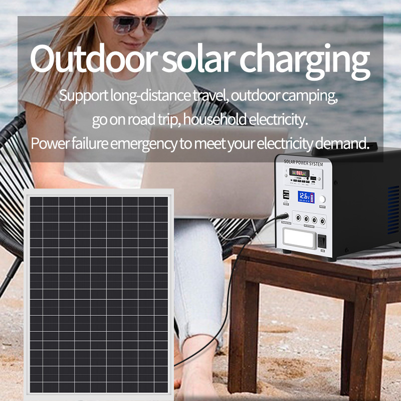 Wholesale 40w Outdoor For Home Camping Mobile Portable Solar Lighting Panel Electric Generator Kit Power Energy Storage System