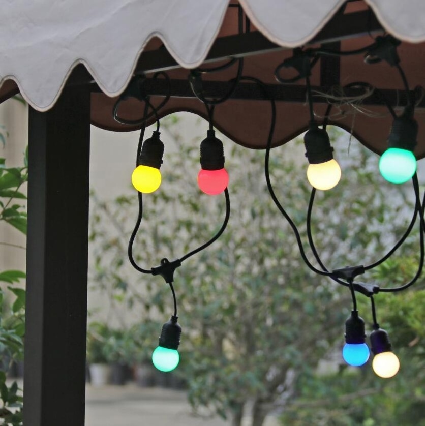 Christmas Festoon Garlands Edison Filament Globe String Lights Outdoor Electric Charging Led Bulb