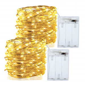 Wholesale mini curtain Warm white Indoor Decor Battery powered Timer control 2m 10m LED Micro Copper Wire String Fairy Light