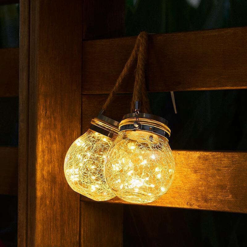 Hanging Solar Mason Jar Lights Led Solar Lanterns Table Lights for Patio use