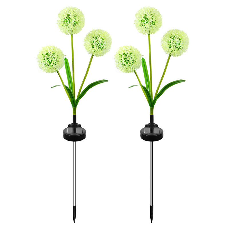 Outdoor Waterproof Garden Art Deco Dandelion Flower Bulb Garden Lights Led Street Lawn Post Fairy Light Strings