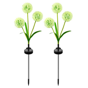 Outdoor Waterproof Garden Art Deco Dandelion Flower Bulb Garden Lights Led Street Lawn Post Fairy Light Strings