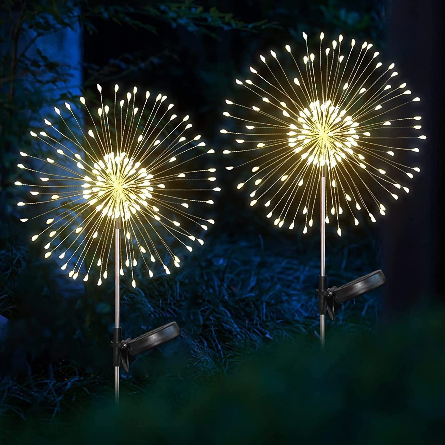 Solar LED Firework Fairy Lights Outdoor Garden Decoration Lawn Pathway Lights For Patio Yard Party Christmas Wedding Decor