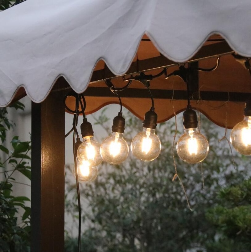 Christmas Festoon Garlands Edison Filament Globe String Lights Outdoor Electric Charging Led Bulb