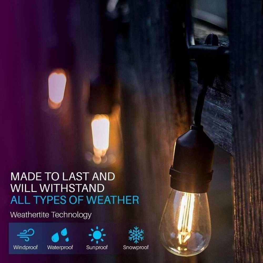 IP65 Outdoor Patio Festoon Fairy string Lights 10M 20M With LED Bulb Decoration Retro Outdoor Party Lights For Backyard Decor