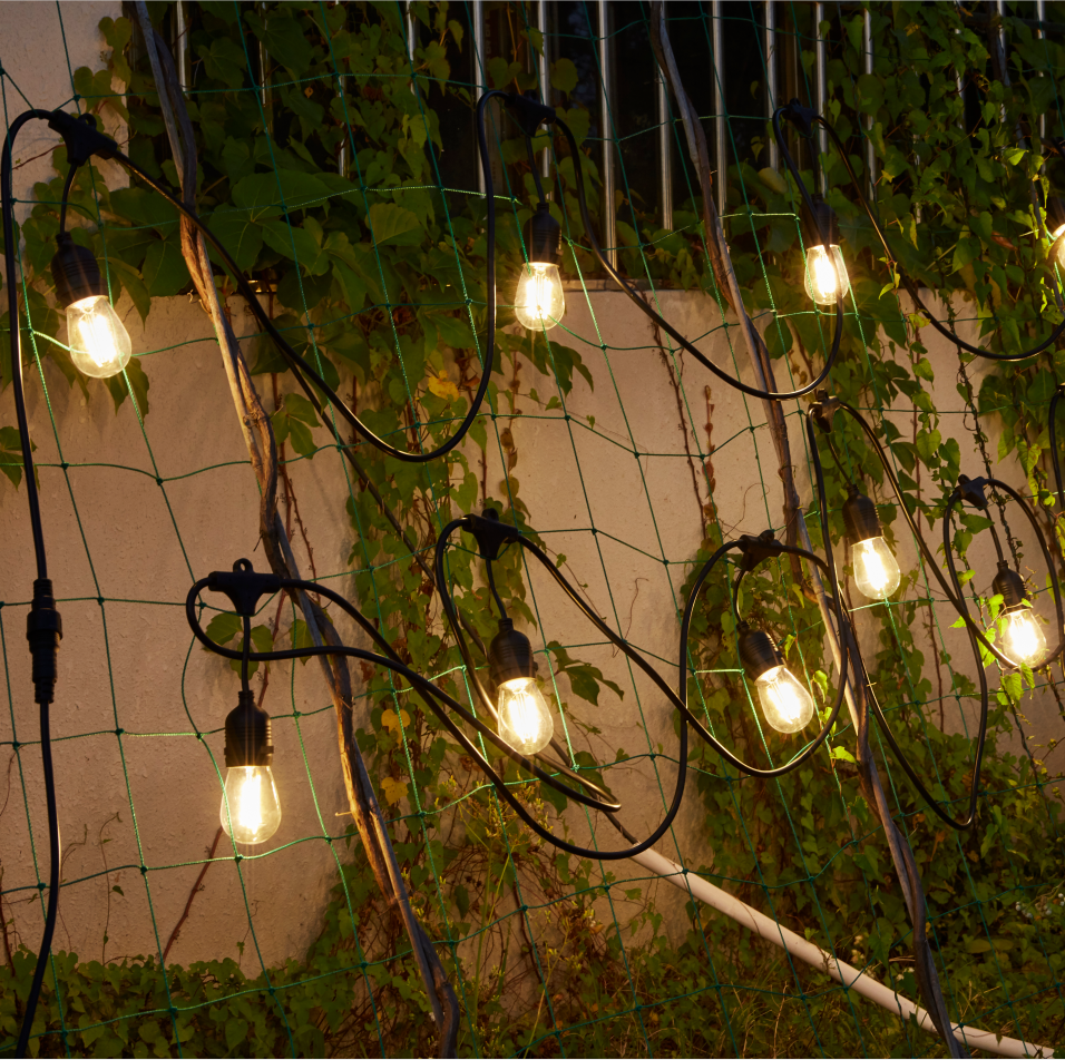 10m/15m Heavy Duty LED Outdoor String Lights S14 2W Bulbs Waterproof Porch Lights LED Patio String LED Bulb Holiday Garland