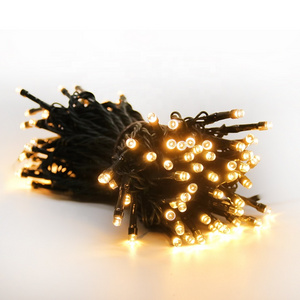 Holiday lighting outdoor Xmas battery plug pvc led flashing waterproof fairy string lights for decoration garden party cafe bar