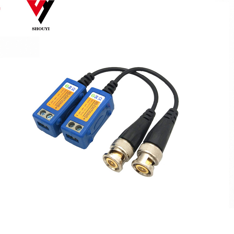 CCTV camera  Hd Video Balun Twisted Pair Transmitter 5mp 8mp Audio Video Transmitter Connector