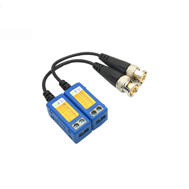 CCTV camera  Hd Video Balun Twisted Pair Transmitter 5mp 8mp Audio Video Transmitter Connector