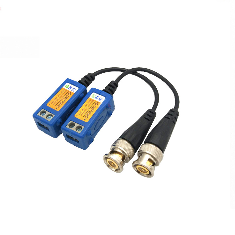 CCTV camera  Hd Video Balun Twisted Pair Transmitter 5mp 8mp Audio Video Transmitter Connector