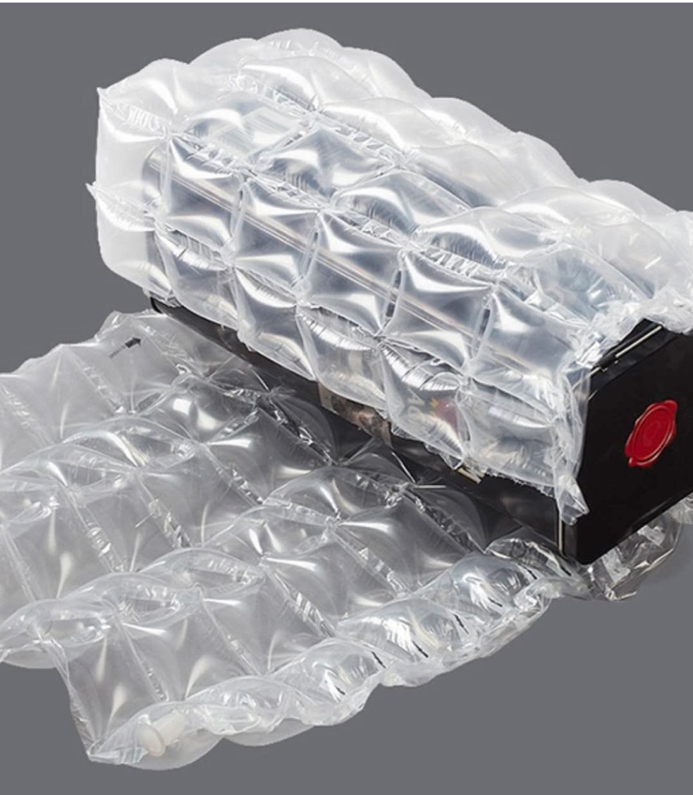 LDPE Wholesale square bubble air wrap roll inflatable protective packaging air film cushioning bubble