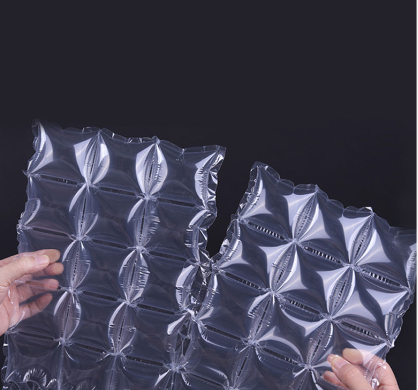 LDPE Wholesale square bubble air wrap roll inflatable protective packaging air film cushioning bubble