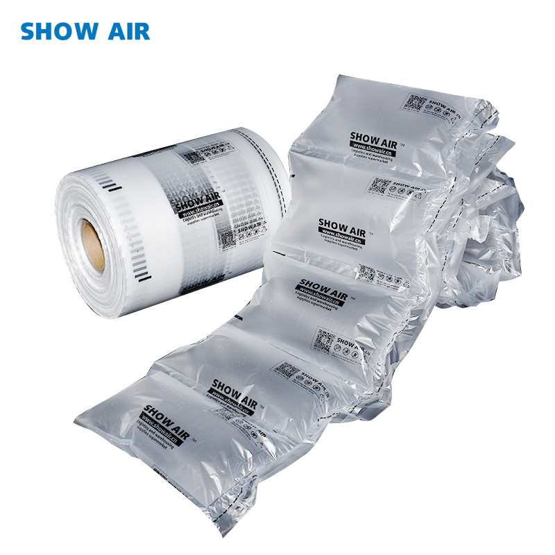 China supplier air pillow void fill plastic air cushion bag 200*130mm 20mic thickness air bubble packing material