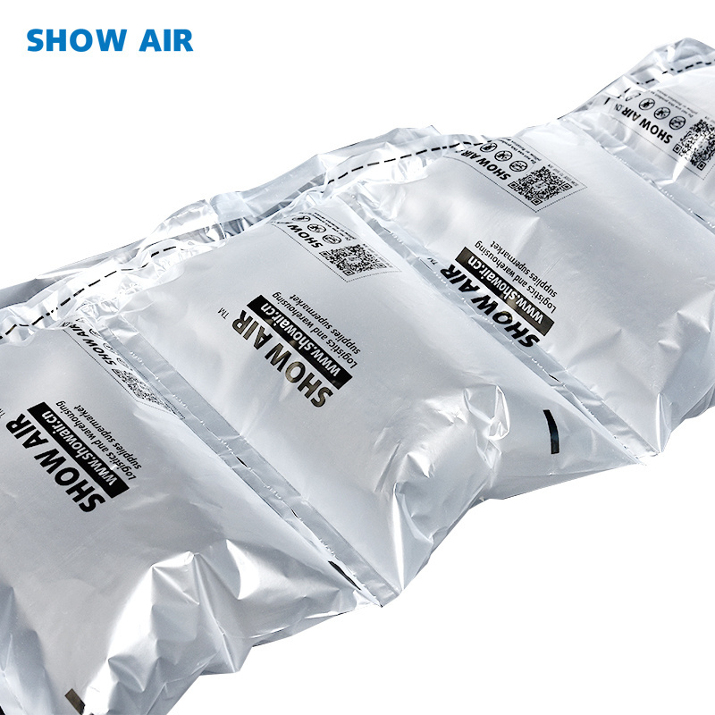 China supplier air pillow void fill plastic air cushion bag 200*130mm 20mic thickness air bubble packing material