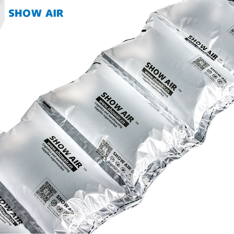 China supplier air pillow void fill plastic air cushion bag 200*130mm 20mic thickness air bubble packing material