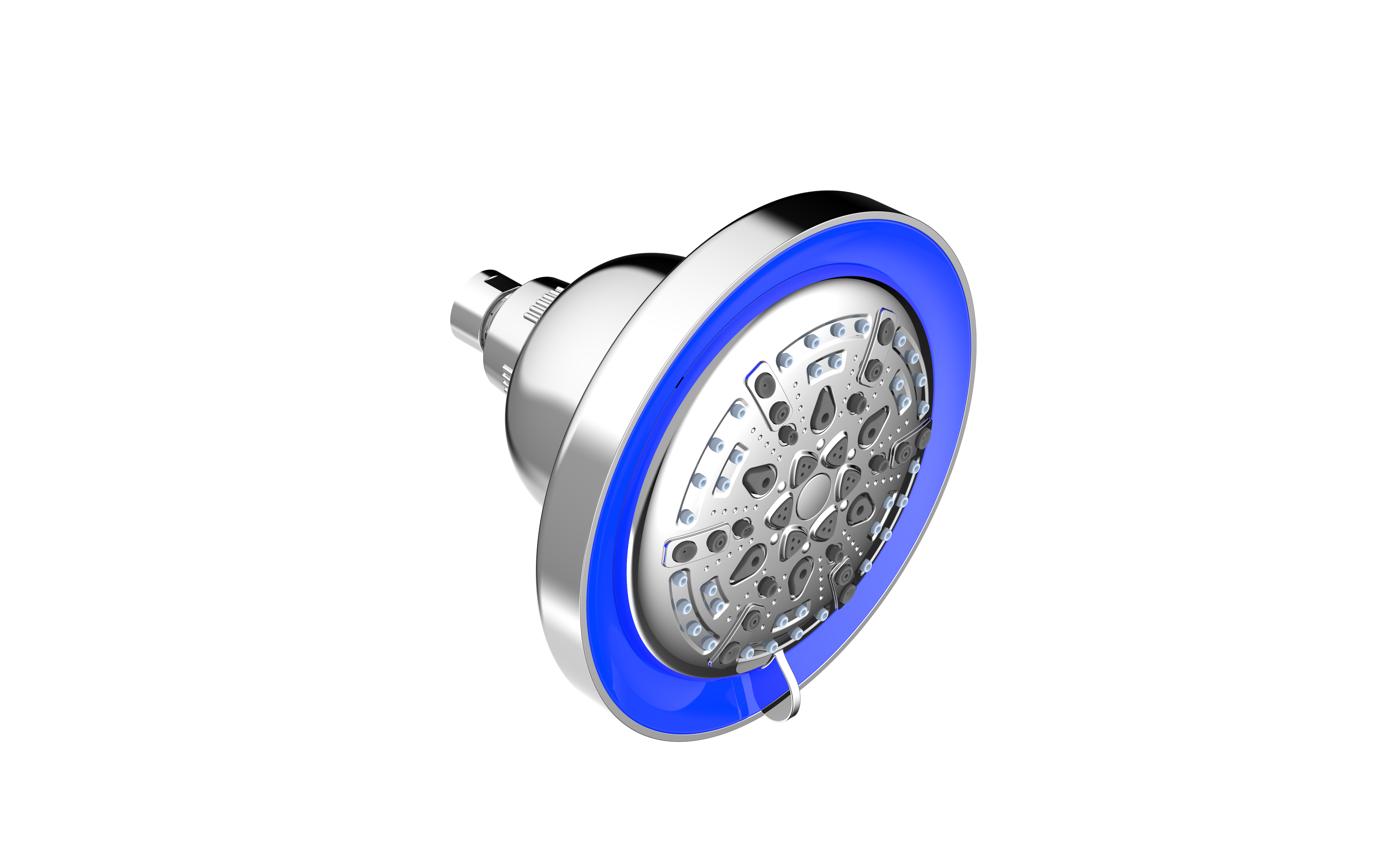 Rainshower LED shower set with purifying bathroom light 3 color flow shower head